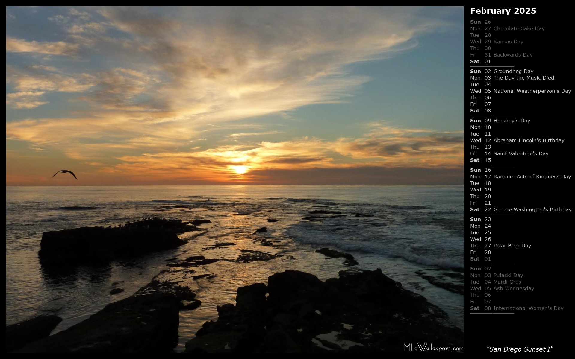 San Diego Sunset I (Calendar)