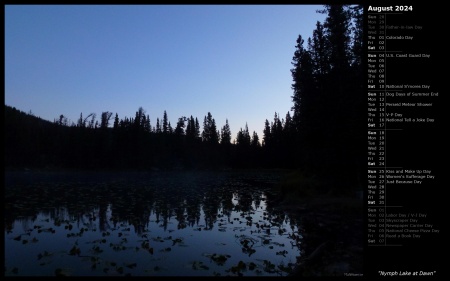 Nymph Lake at Dawn