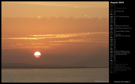 Sunrise over Aruba I