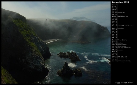 Foggy Anacapa Island