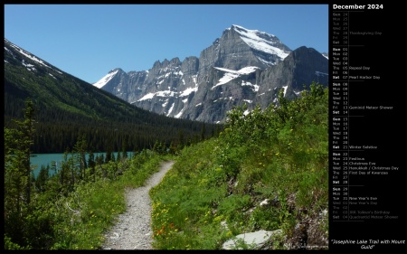 Josephine Lake Trail with Mount Guild