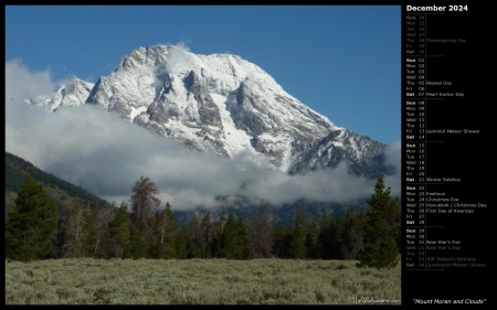 Mount Moran and Clouds