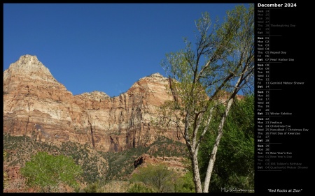 Red Rocks at Zion