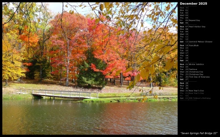 Seven Springs Fall Bridge III