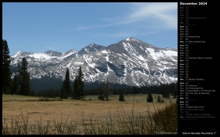 Sierra Nevada Mountains I