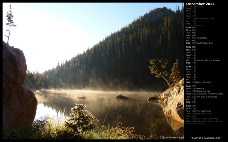 Sunrise at Dream Lake