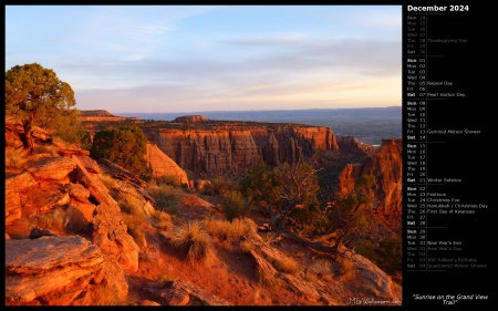 Sunrise on the Grand View Trail