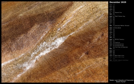 Water over Granite at Franconia Notch Flume