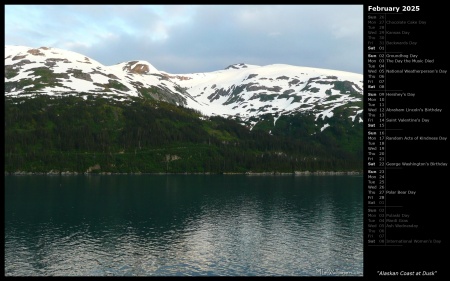 Alaskan Coast at Dusk