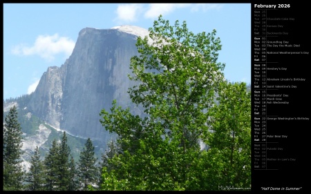 Half Dome in Summer