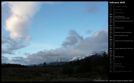 Morning Clouds at Grand Teton