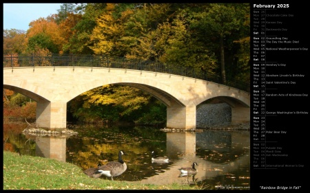 Rainbow Bridge in Fall