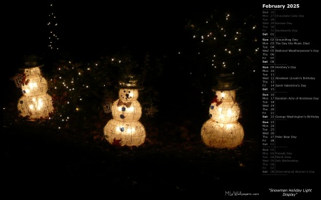 Snowman Holiday Light Display