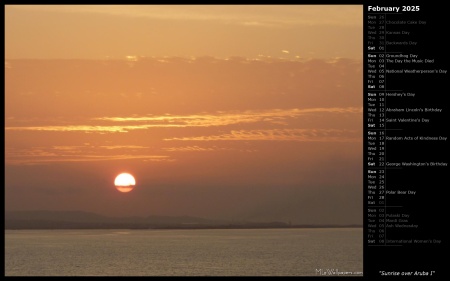 Sunrise over Aruba I