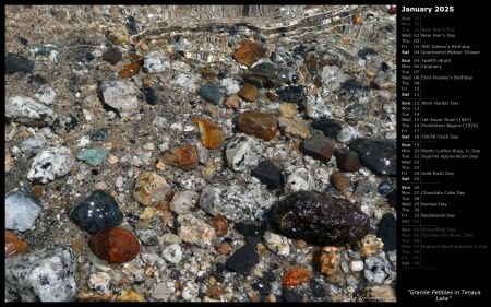 Granite Pebbles in Tenaya Lake