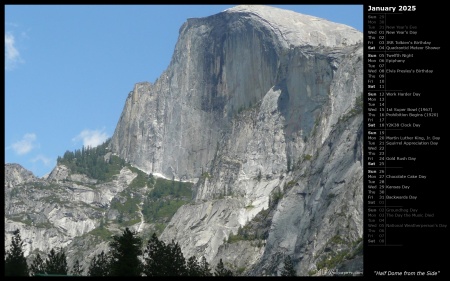 Half Dome from the Side