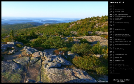 Morning atop Cadillac Mountain