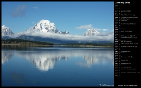 Mount Moran Reflection