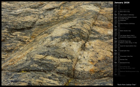 Rock from Joshua Tree