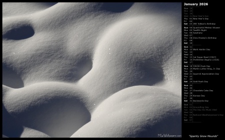 Sparkly Snow Mounds