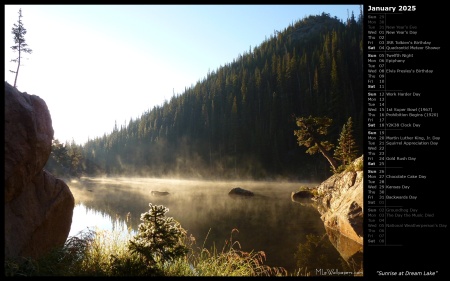 Sunrise at Dream Lake