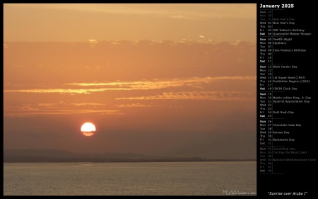 Sunrise over Aruba I