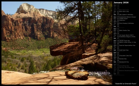 Waterfall at Emerald Pools