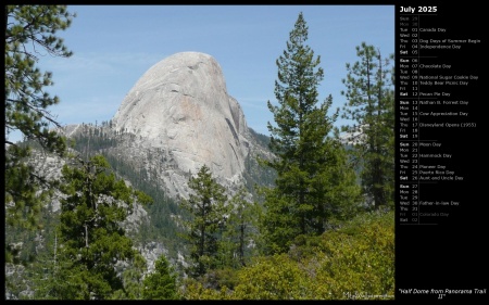 Half Dome from Panorama Trail II