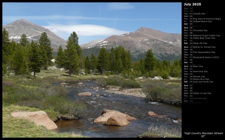 High Country Mountain Stream III