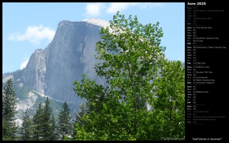 Half Dome in Summer