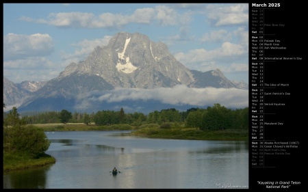 Kayaking in Grand Teton National Park