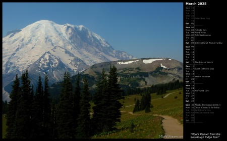 Mount Rainier from the Sourdough Ridge Trail