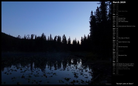 Nymph Lake at Dawn