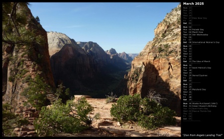 Zion from Angels Landing Trail