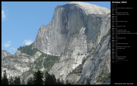 Half Dome from the Side