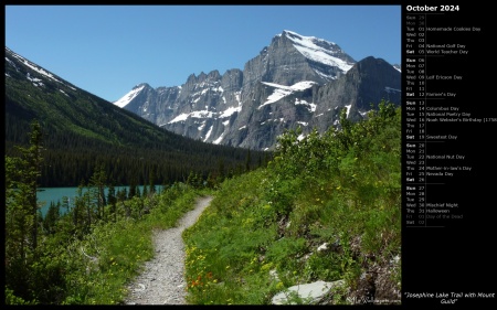 Josephine Lake Trail with Mount Guild