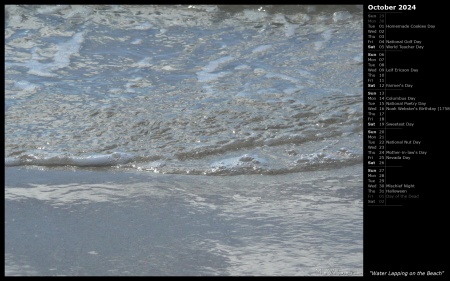 Water Lapping on the Beach