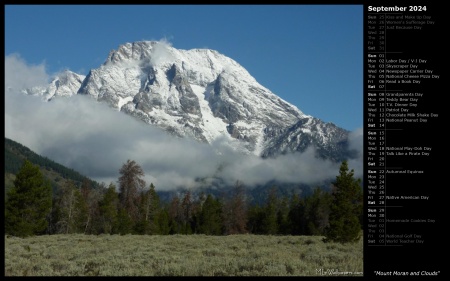 Mount Moran and Clouds