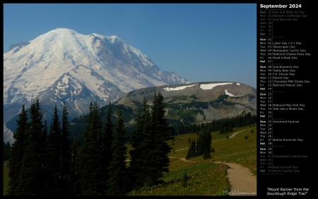 Mount Rainier from the Sourdough Ridge Trail