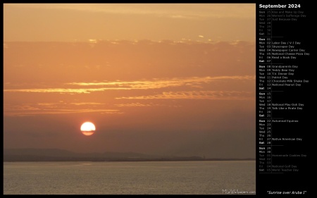 Sunrise over Aruba I