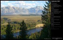 Jackson Hole Mountains and River