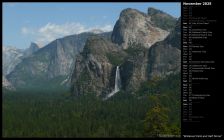 Bridalveil Falls and Half Dome