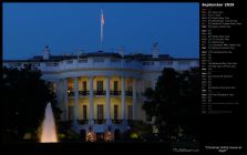 Christmas White House at Night