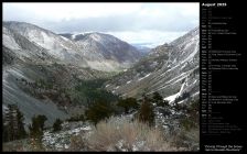 Driving Through the Snowy Sierra Nevada Mountains