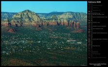 Sedona and Coffee Pot Rock from Above