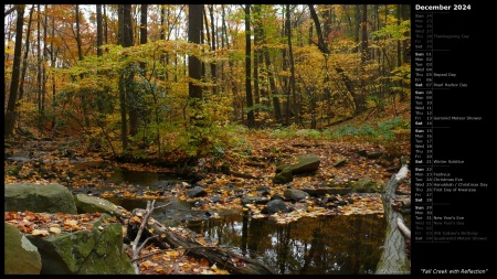 Fall Creek with Reflection