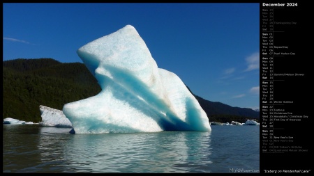 Iceberg on Mendenhall Lake