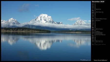 Mount Moran Reflection