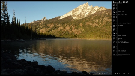 Reflection at Jenny Lake