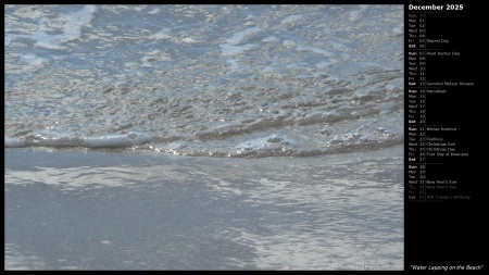 Water Lapping on the Beach